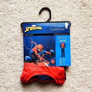 Cuddl Duds Boys' Marvel Spider-Man 2-PC Long Underwear Set